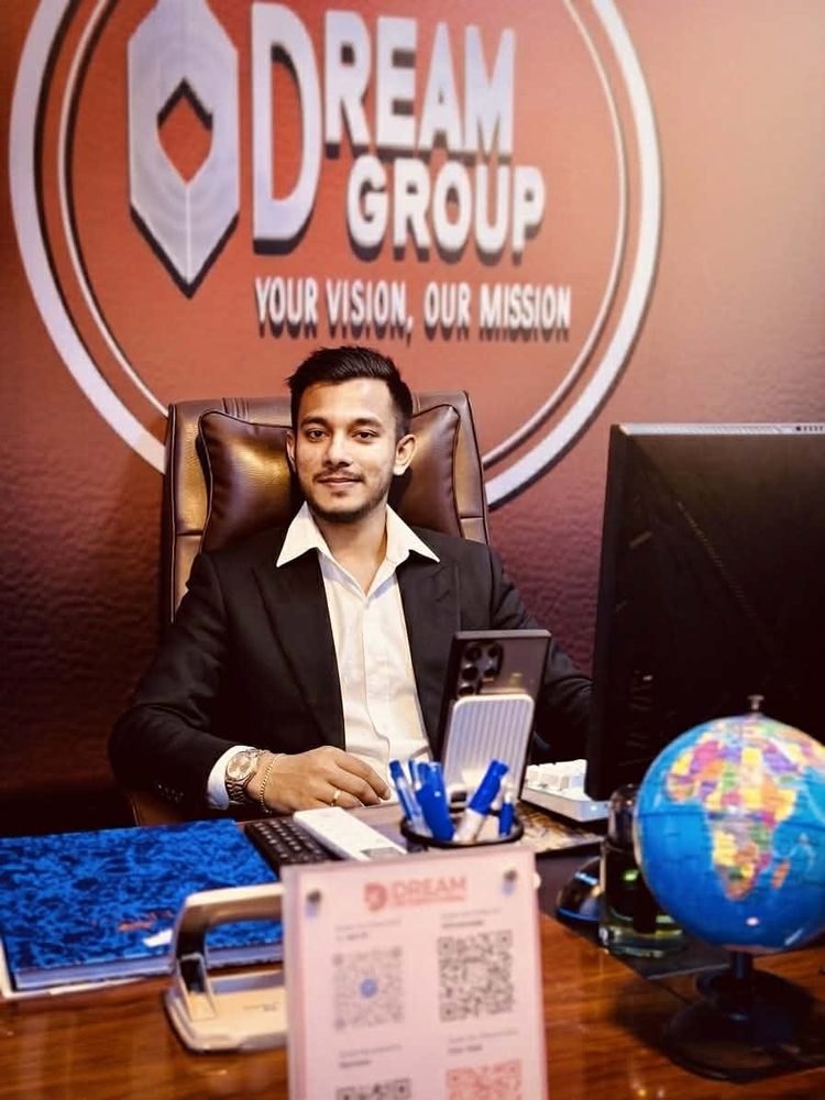 Kashim Uddin Masum, Founder and Chairman of Dream Group, at his office